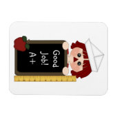 Goed werk!-Rag Doll met Chalkboard Magneet (Horizontaal)