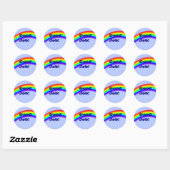 Goed Werk Regenboog Sticker, klein Ronde Sticker (Vel)