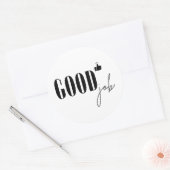 Goed werk ronde sticker (Envelop)