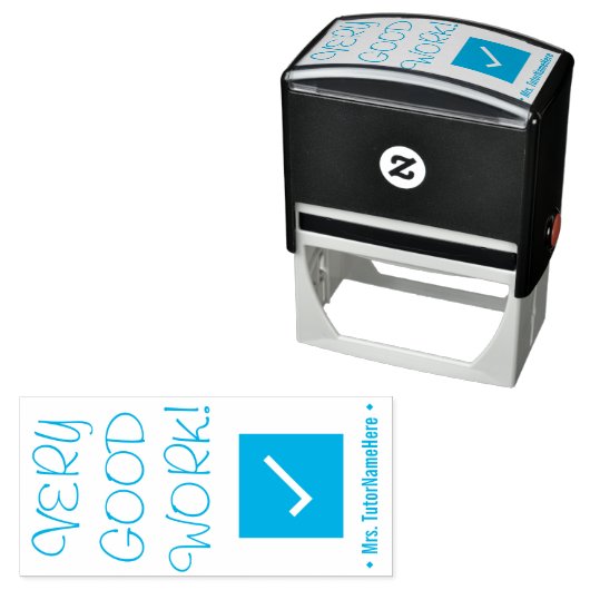 "GOED WERK!" Rubberstempel Zelfinktende Stempel (In situ)