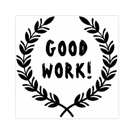 Goed werk script leraar rubberstempel (Afrduk)
