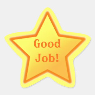 Goed werk! Star Sticker