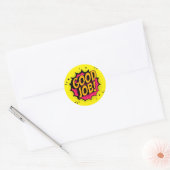 Goed Werk Stripboek Pop Art Sticker (Envelop)