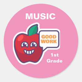 Goed werk! Student Music Award Sticker aanpassen