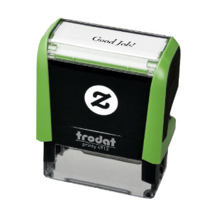 "Goed werk!" Teacher Stamp Zelfinktende Stempel