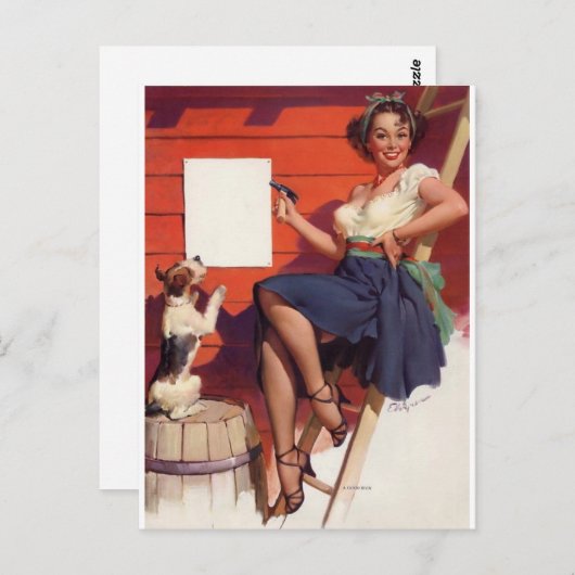 Goed werk wordt afgespeeld briefkaart (Voorkant / Achterkant)