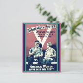  "Goed werk, zuster" exemplaar voor krachtige vrou Briefkaart (Staand voorkant)