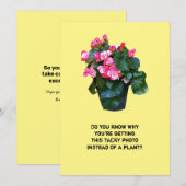 Goed zo, bloemen bloemen, wenskaart feestdagenkaart (Voorkant / Achterkant)