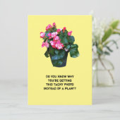 Goed zo, bloemen bloemen, wenskaart feestdagenkaart (Staand voorkant)