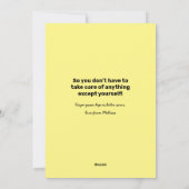 Goed zo, bloemen bloemen, wenskaart feestdagenkaart (Achterkant)