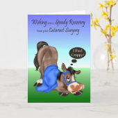 Goed zo, Cataract Chirgery wenskaart Kaart (Gele Bloem)