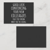 Goed zo om je nieuwe medewerkers te overtuigen dat visitekaartje (Voorkant / Achterkant)