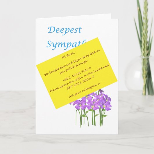 Goed zo, snel. kaart (Voorkant)