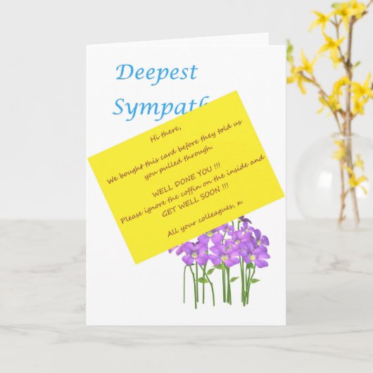 Goed zo, snel. kaart (Gele Bloem)