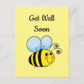 Goed zo snel (schattige honingbij) briefkaart (Voorkant)