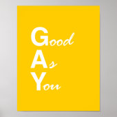 GOED ZOALS JE GAAT POSTER (Voorkant)