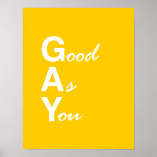 GOED ZOALS JE GAAT POSTER