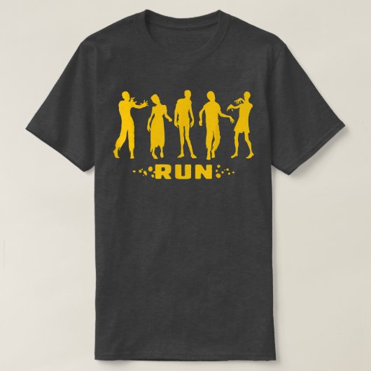 Goed Zombie-advies Grafische run ter voorkoming va T-shirt (Design voorkant)