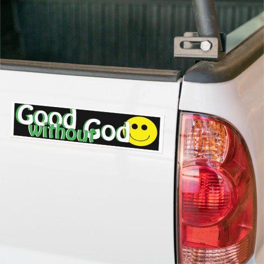 Goed zonder God Bumpersticker (Op Truck)