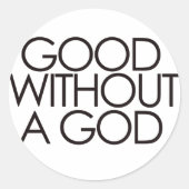Goed zonder God Ronde Sticker (Voorkant)