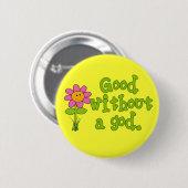 Goed zonder goede knop ronde button 5,7 cm (Voorkant /achterkant)