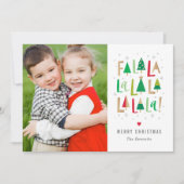 Goedaardige bomen EDITABLE COLOR Holiday Kaarten (Voorkant)