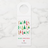 Goedaardige bomen kerst flessenhanger (Voorkant)