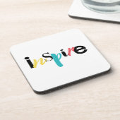 Goedaardige, creatieve, moderne typografie van Ins Bier Onderzetter (Linkerzijde)