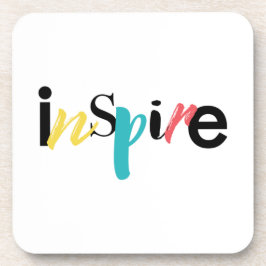 Goedaardige, creatieve, moderne typografie van Ins Bier Onderzetter