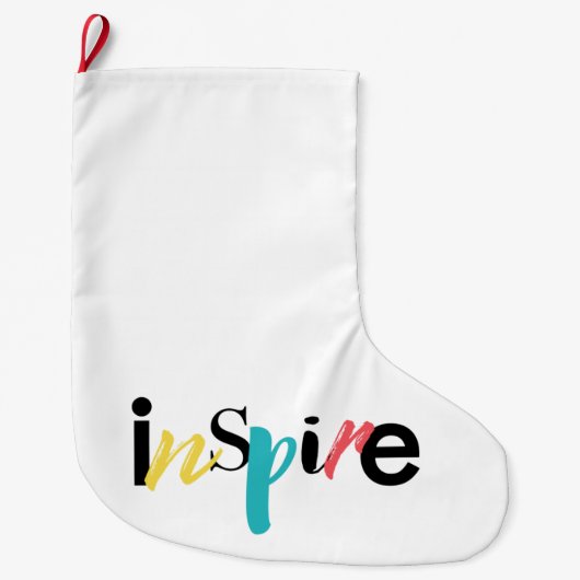 Goedaardige, creatieve, moderne typografie van Ins Grote Kerstsok (Voorkant)