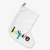 Goedaardige, creatieve, moderne typografie van Ins Grote Kerstsok (Voorkant (Hangend))