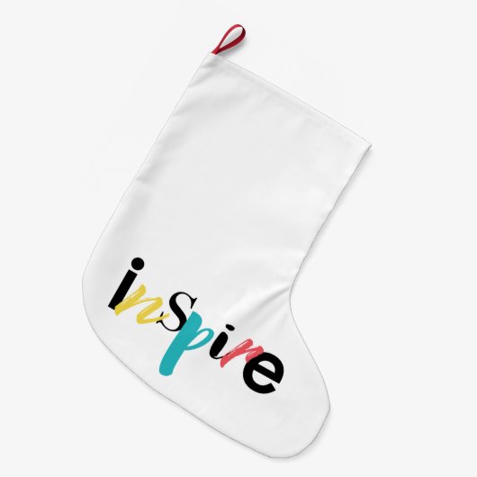 Goedaardige, creatieve, moderne typografie van Ins Grote Kerstsok (Voorkant (Hangend))