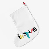 Goedaardige, creatieve, moderne typografie van Ins Grote Kerstsok (Achterkant (Hangend))