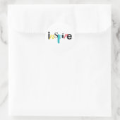 Goedaardige, creatieve, moderne typografie van Ins Ronde Sticker (Tas)