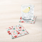 Goedaardige kerst kartonnen onderzetters (Insitu)