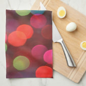 Goedaardige kerstavond met Bokeh-kerstavond Theedoek (Quarter Fold)