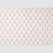 Goedaardige kerstboomfeestdag in roze roze tissuepapier (Voorkant)