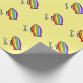 Goedaardige kleurrijke kinderen Birthday wrapingpa Cadeaupapier (Hoek)