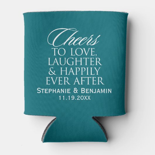 Goedaardige lachen ooit na Wedding Blikjeskoeler (Voorkant)