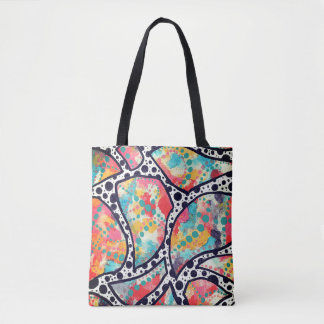 Goedaardige stieren, Stippen en funky Lines Origin Tote Bag