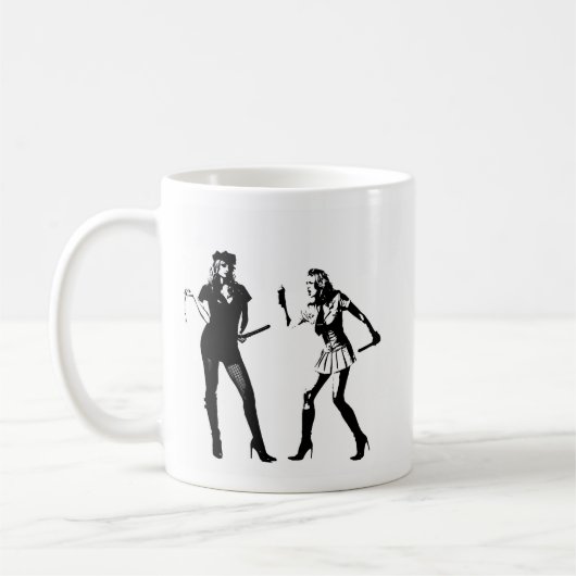 goede agent/slechte agent koffiemok (Links)