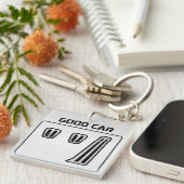 Goede Auto Slechte Auto Sleutelhanger (Voorkant Rechts)