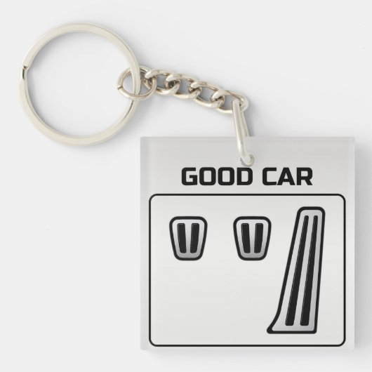 Goede Auto Slechte Auto Sleutelhanger (Voorkant)