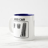 Goede Auto Slechte Auto Tweekleurige Koffiemok (Voorkant links)