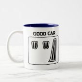 Goede Auto Slechte Auto Tweekleurige Koffiemok (Links)
