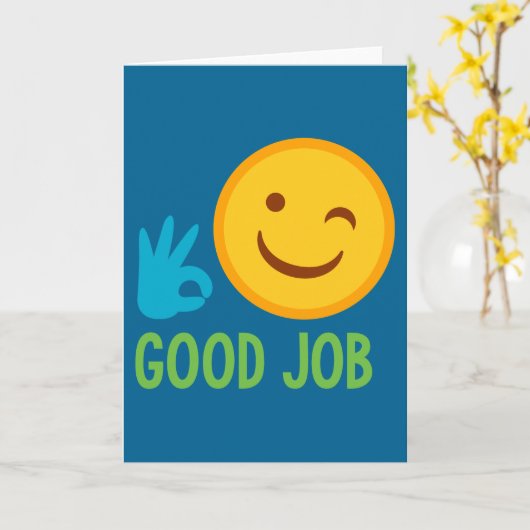 Goede Baan Emoji Kaart (Gele Bloem)