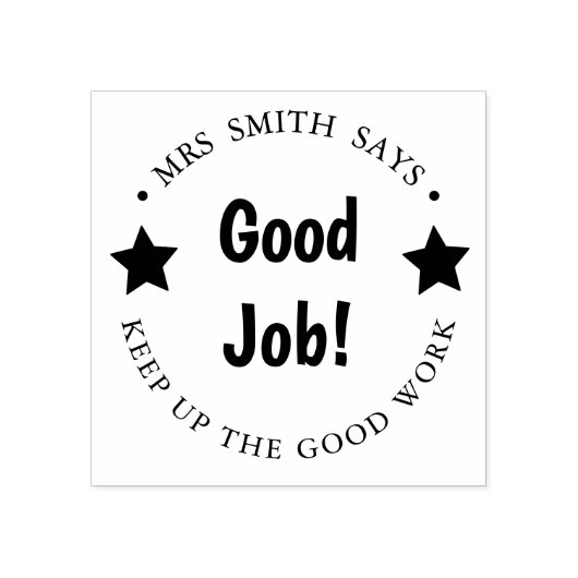 Goede baan leraar goed gedaan huiswerk stempel (Afrduk)