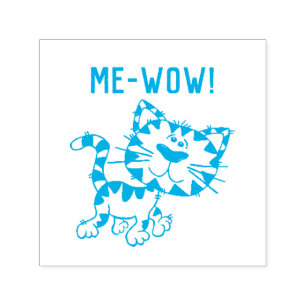 Goede baan leraar kitty kat me-wow miauw A + gewel Zelfinktende Stempel