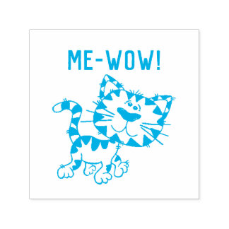 Goede baan leraar kitty kat me-wow miauw A + gewel Zelfinktende Stempel