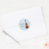 Goede baan Violin beloning Ronde Sticker (Envelop)